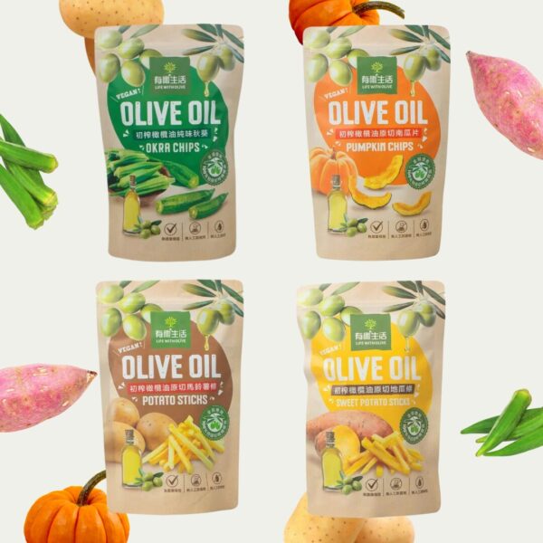 98 有橄生活-100%冷壓初榨橄欖油蔬菜片