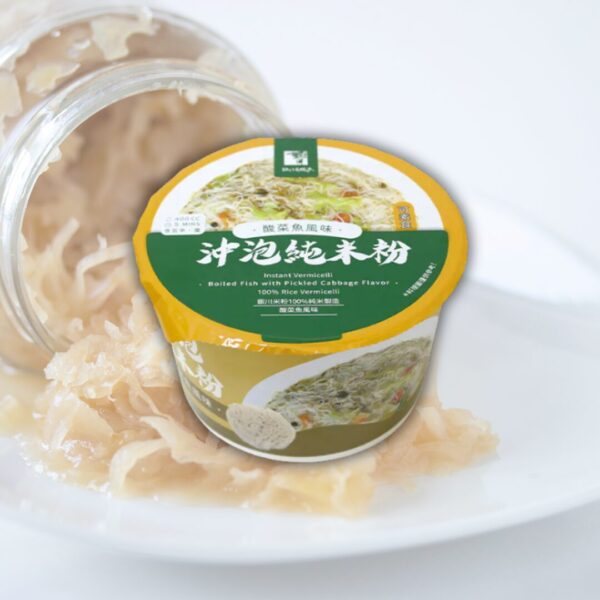 銀川 沖泡碗裝米粉-酸菜魚 (台灣)